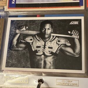 1990 Score Bo Jackson Iconic Black and White Sports Card